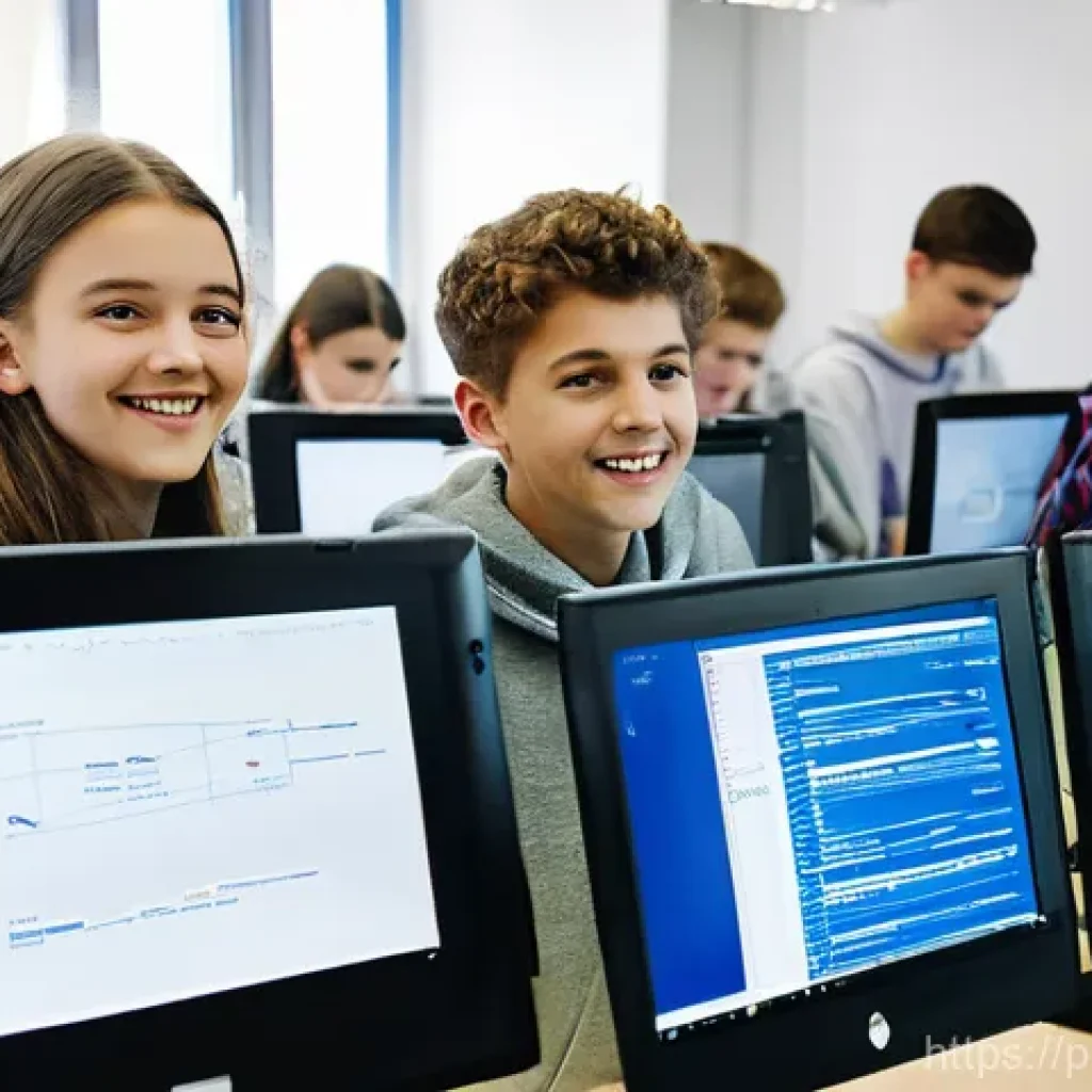 코딩교육지도사와 직업 교육 사례 분석 - **Prompt 1: Inspiring the Next Generation of Polish Programmers**
    "A vibrant, medium-shot photog...