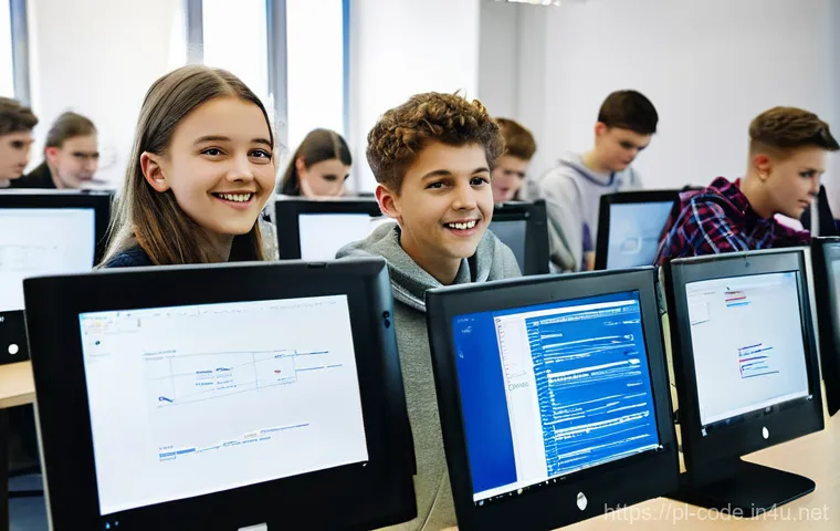 코딩교육지도사와 직업 교육 사례 분석 - **Prompt 1: Inspiring the Next Generation of Polish Programmers**
    "A vibrant, medium-shot photog...