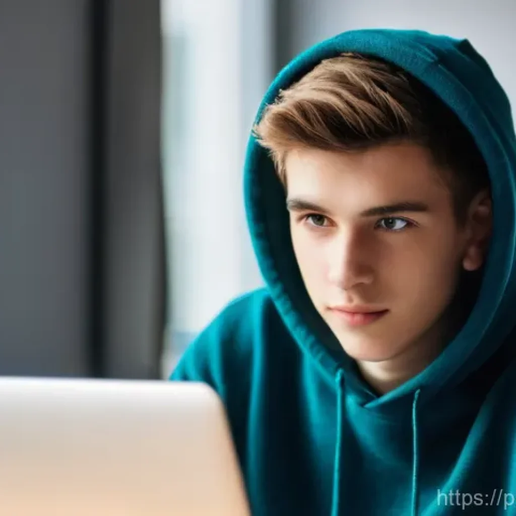 코딩교육지도사와 학습 지원 도구 추천 - **Prompt:** A vibrant, close-up shot of a young adult, possibly a student, aged around 18-25, sittin...