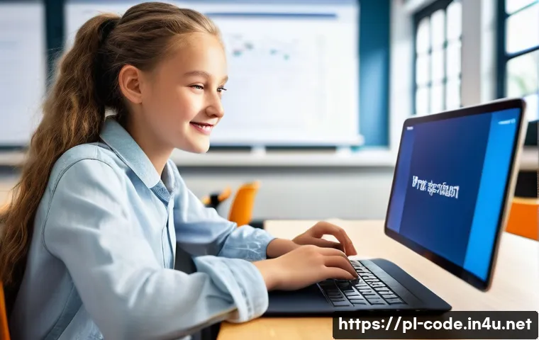 코딩교육지도사와 교육 자료 활용 팁 - **Prompt:** A vibrant and modern classroom in Poland, filled with natural light. A diverse group of ...