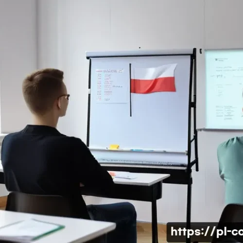 코딩교육지도사 자격증 응시료 및 비용 - A professional classroom setting in Poland with a diverse group of adult students attentively partic...
