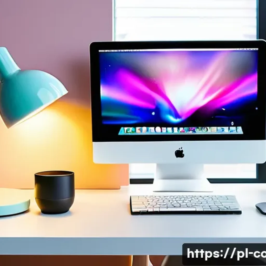 코딩교육지도사와 학습 환경 조성 - A modern, ergonomic home office setup designed for programming study, featuring a sleek adjustable s...